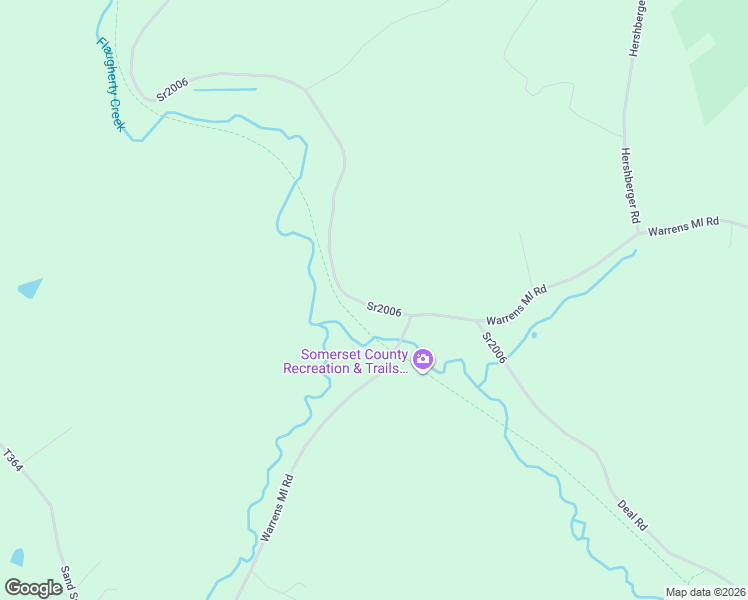 map of restaurants, bars, coffee shops, grocery stores, and more near 1058 Deal Road in Meyersdale