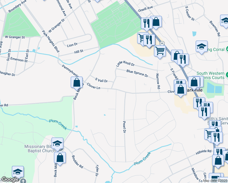 map of restaurants, bars, coffee shops, grocery stores, and more near 1013 Bair Road in Hanover