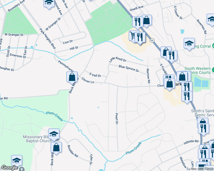 map of restaurants, bars, coffee shops, grocery stores, and more near 1013 Bair Road in Hanover