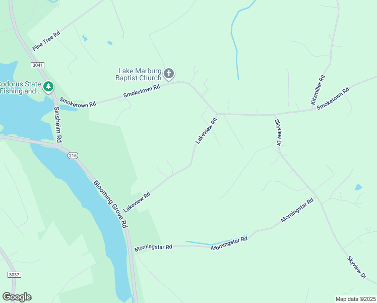 map of restaurants, bars, coffee shops, grocery stores, and more near 3407 Lakeview Road in Spring Grove