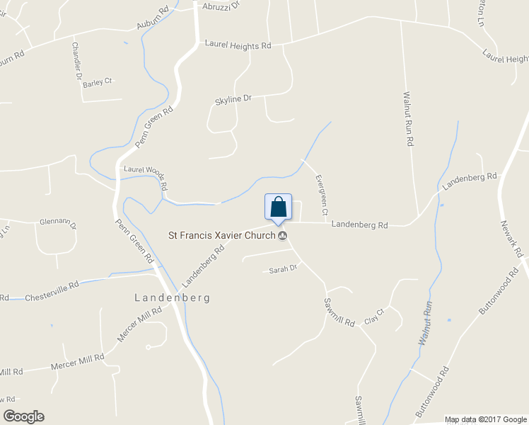 map of restaurants, bars, coffee shops, grocery stores, and more near 143 Landenberg Road in Landenberg