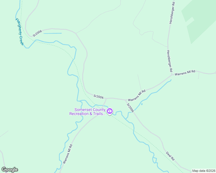 map of restaurants, bars, coffee shops, grocery stores, and more near 1058 Deal Road in Meyersdale