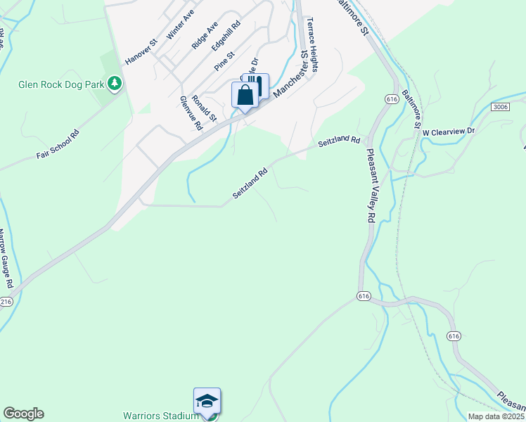map of restaurants, bars, coffee shops, grocery stores, and more near 12274 Jessica Lane in Glen Rock