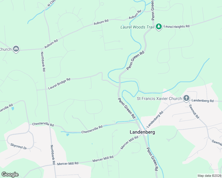 map of restaurants, bars, coffee shops, grocery stores, and more near 231 Laurel Bridge Road in Landenberg