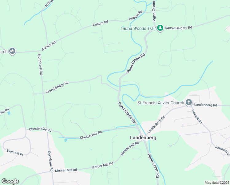 map of restaurants, bars, coffee shops, grocery stores, and more near 231 Laurel Bridge Road in Landenberg