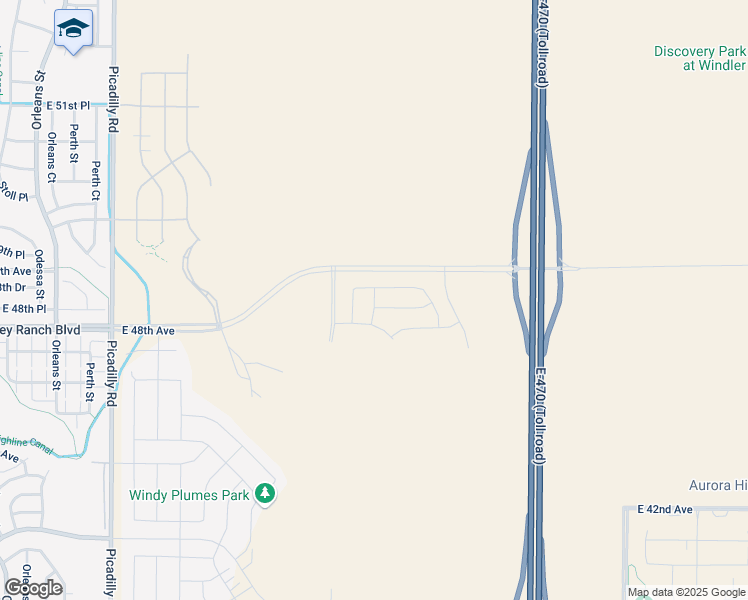 map of restaurants, bars, coffee shops, grocery stores, and more near Unnamed Road in Denver