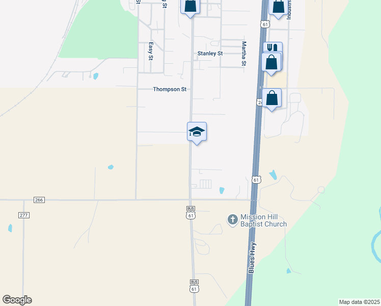map of restaurants, bars, coffee shops, grocery stores, and more near 1723 South Main Street in Palmyra