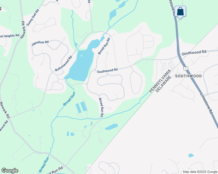 map of restaurants, bars, coffee shops, grocery stores, and more near 1034 Saint George's Lane in Landenberg