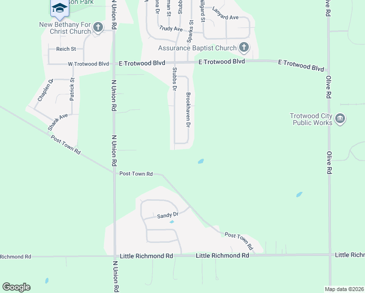 map of restaurants, bars, coffee shops, grocery stores, and more near 98 Brookhaven Drive in Dayton