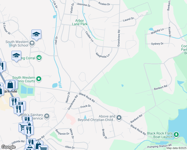 map of restaurants, bars, coffee shops, grocery stores, and more near 2445 State Route 3068 in Hanover
