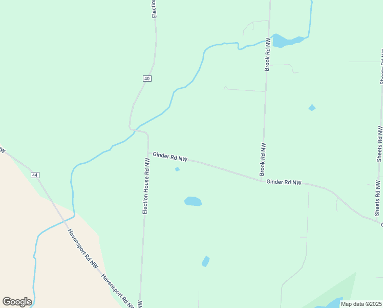 map of restaurants, bars, coffee shops, grocery stores, and more near 2292 Ginder Road Northwest in Lancaster