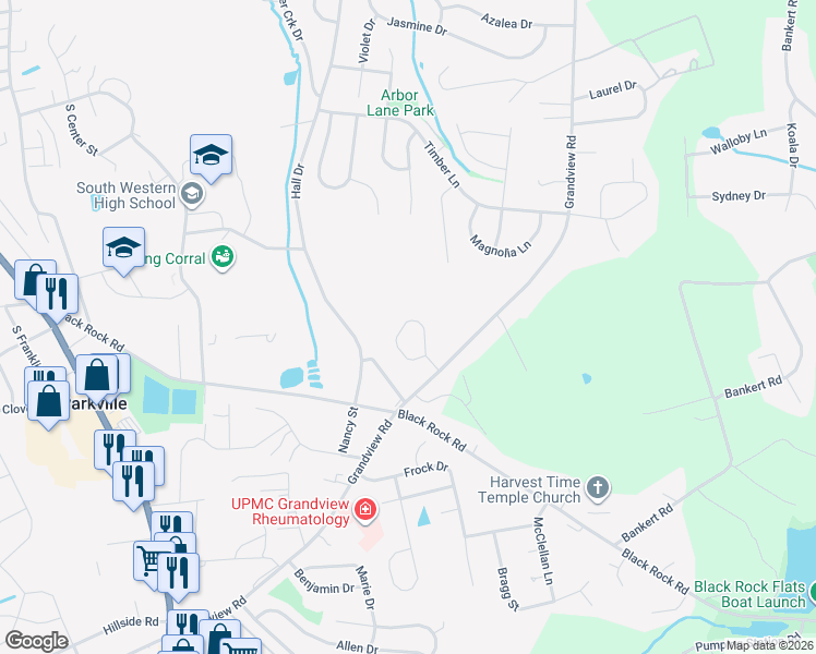 map of restaurants, bars, coffee shops, grocery stores, and more near 22 Pinewood Circle in Hanover