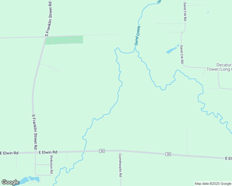 map of restaurants, bars, coffee shops, grocery stores, and more near 606 East Elwin Road in Decatur