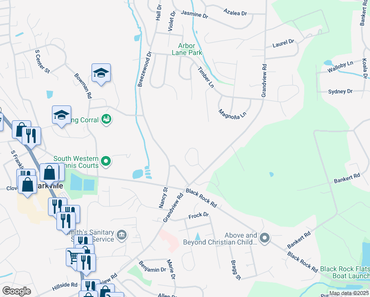 map of restaurants, bars, coffee shops, grocery stores, and more near 37 Pinewood Circle in Hanover