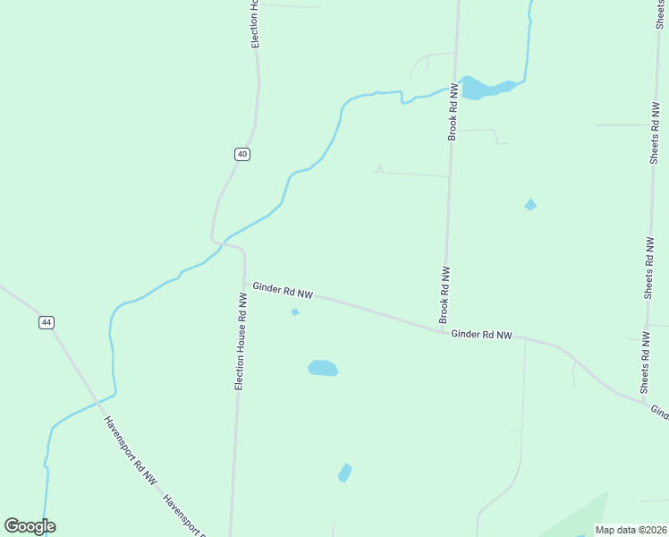 map of restaurants, bars, coffee shops, grocery stores, and more near 2270 Ginder Road Northwest in Lancaster