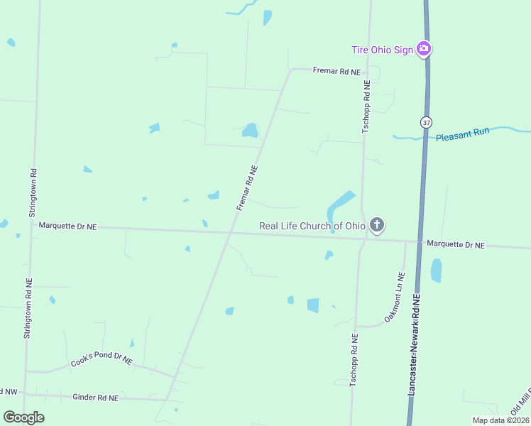 map of restaurants, bars, coffee shops, grocery stores, and more near 760 Champlain Drive Northeast in Lancaster