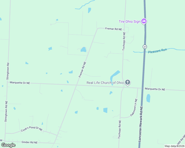 map of restaurants, bars, coffee shops, grocery stores, and more near 760 Champlain Drive Northeast in Lancaster