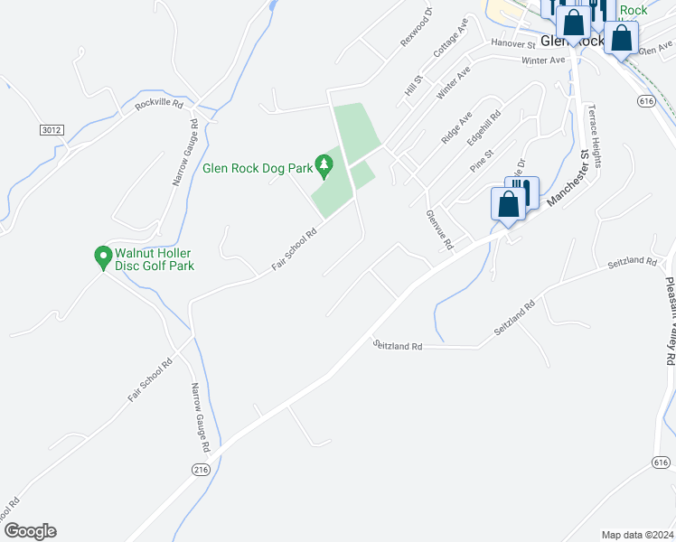 map of restaurants, bars, coffee shops, grocery stores, and more near 21 McCullough Drive in Glen Rock