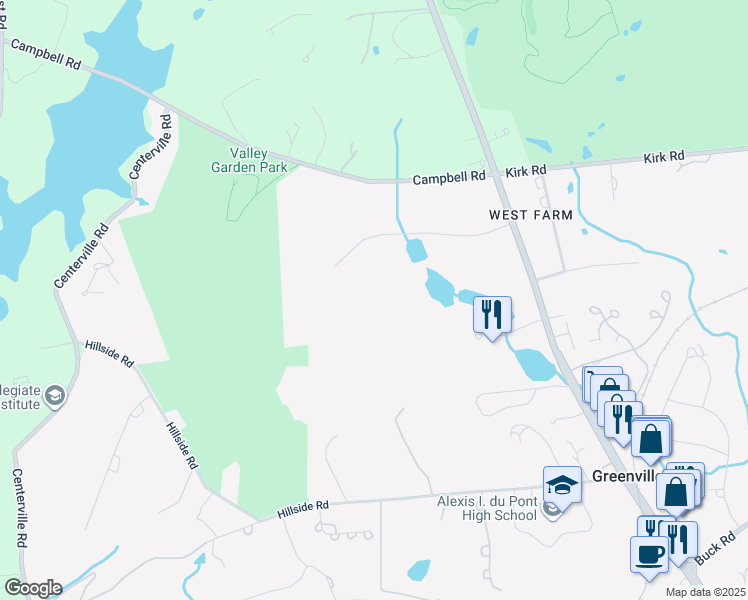 map of restaurants, bars, coffee shops, grocery stores, and more near in Wilmington