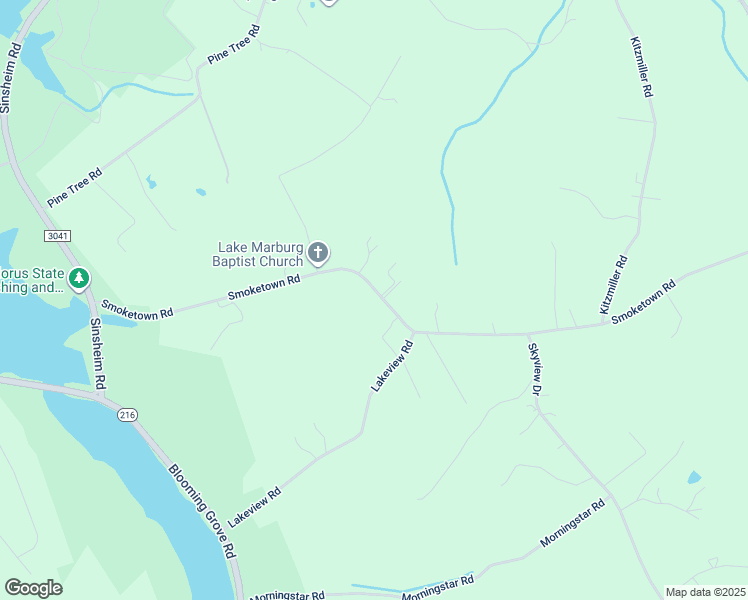 map of restaurants, bars, coffee shops, grocery stores, and more near 3337 Smoketown Road in Spring Grove