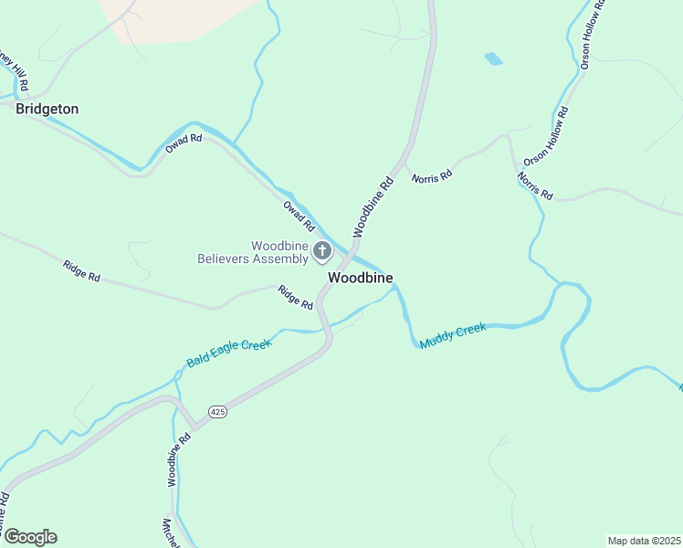 map of restaurants, bars, coffee shops, grocery stores, and more near 9478 Woodbine Road in Airville