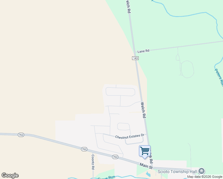 map of restaurants, bars, coffee shops, grocery stores, and more near 191 Buckeye Loop in Commercial Point