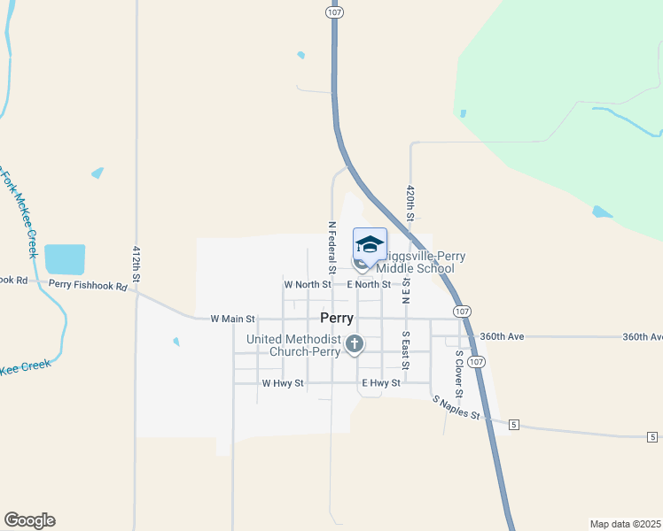 map of restaurants, bars, coffee shops, grocery stores, and more near 201-213 Federal Street in Perry