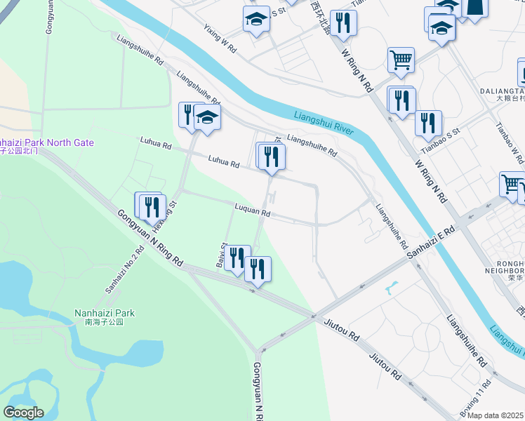 map of restaurants, bars, coffee shops, grocery stores, and more near in 
