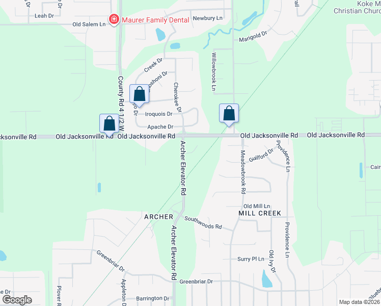 map of restaurants, bars, coffee shops, grocery stores, and more near 4459 Foxbury Lane in Springfield