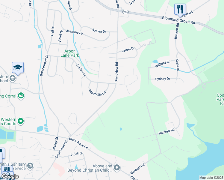 map of restaurants, bars, coffee shops, grocery stores, and more near 2287 Grandview Road in Hanover