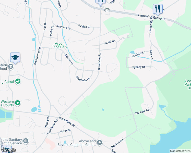 map of restaurants, bars, coffee shops, grocery stores, and more near 2287 Grandview Road in Hanover