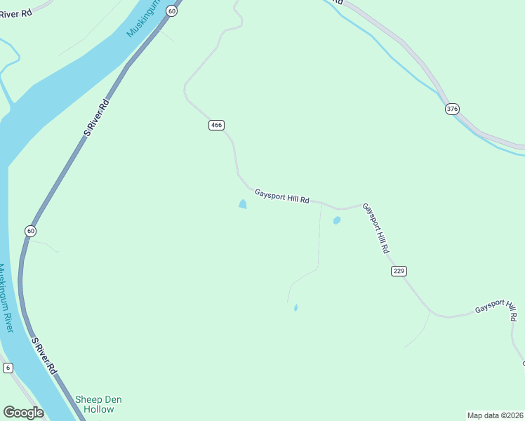 map of restaurants, bars, coffee shops, grocery stores, and more near 9395 Gaysport Hill Road in Blue Rock