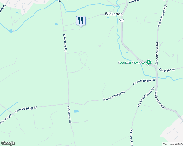 map of restaurants, bars, coffee shops, grocery stores, and more near 156 Janine Way in West Grove