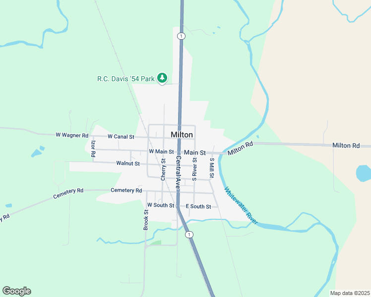 map of restaurants, bars, coffee shops, grocery stores, and more near in Milton