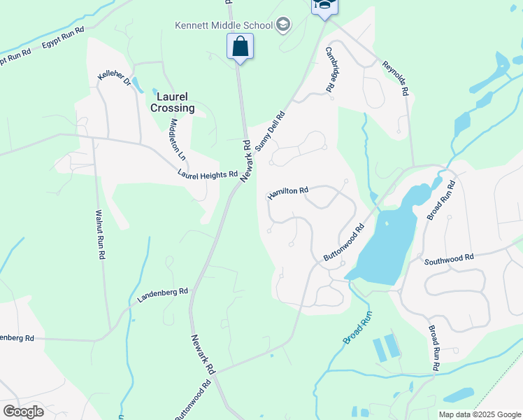 map of restaurants, bars, coffee shops, grocery stores, and more near 122 Hamilton Road in Landenberg