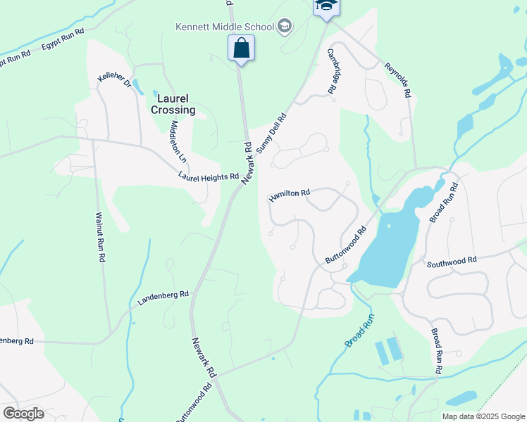 map of restaurants, bars, coffee shops, grocery stores, and more near 122 Hamilton Road in Landenberg
