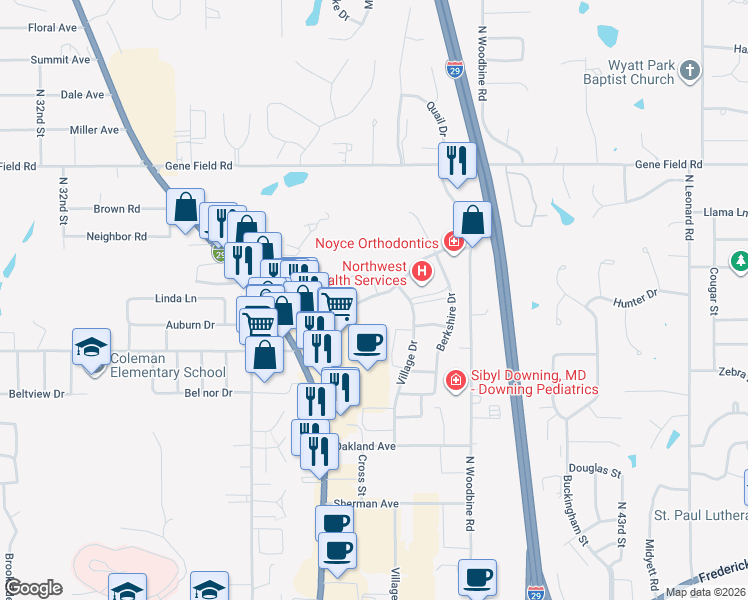 map of restaurants, bars, coffee shops, grocery stores, and more near 3750-3778 Beck Rd in St Joseph