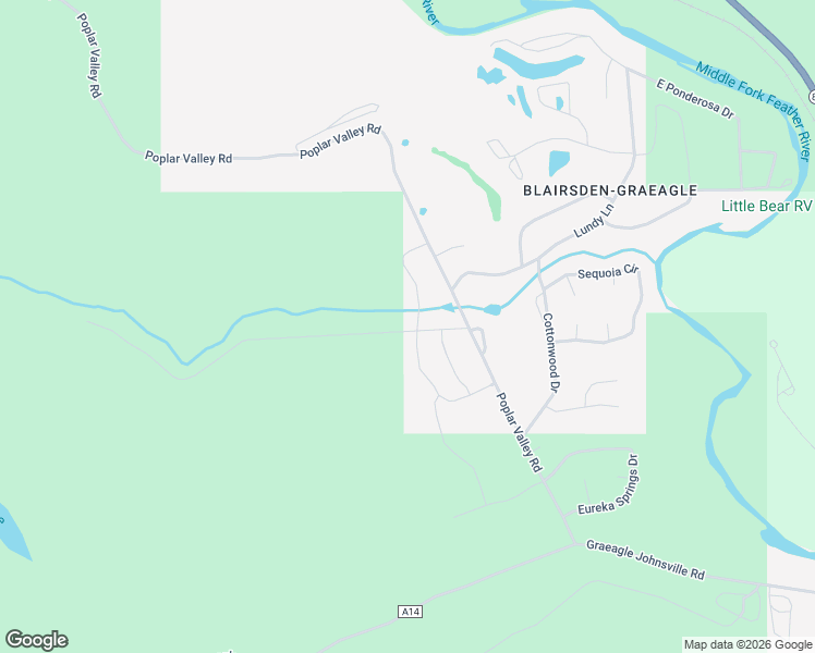 map of restaurants, bars, coffee shops, grocery stores, and more near 27 Evergreen Circle in Blairsden