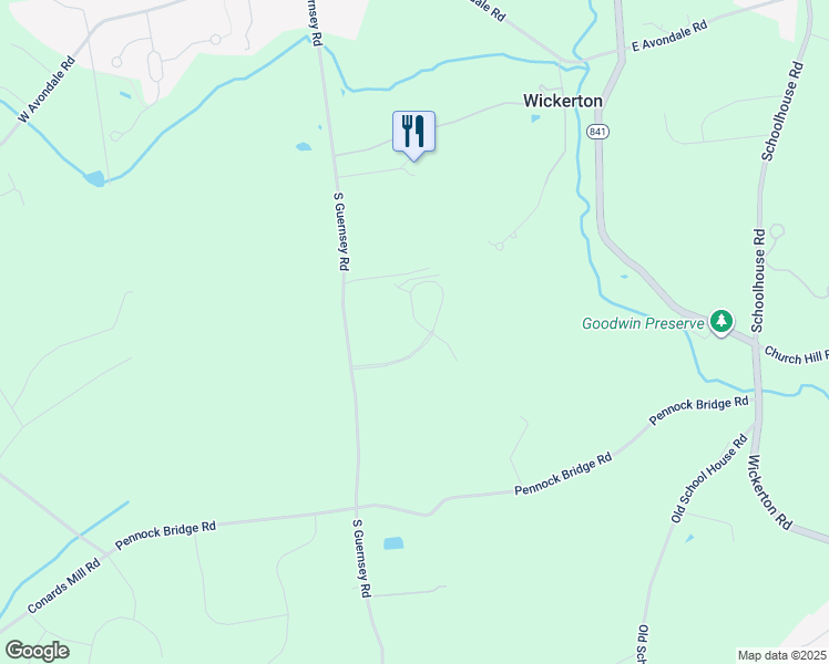 map of restaurants, bars, coffee shops, grocery stores, and more near 142 Janine Way in West Grove