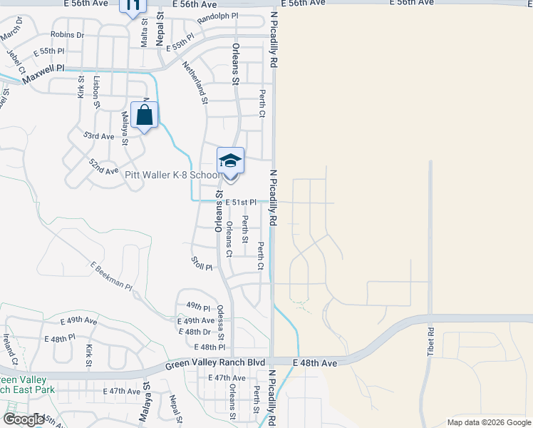 map of restaurants, bars, coffee shops, grocery stores, and more near in Denver