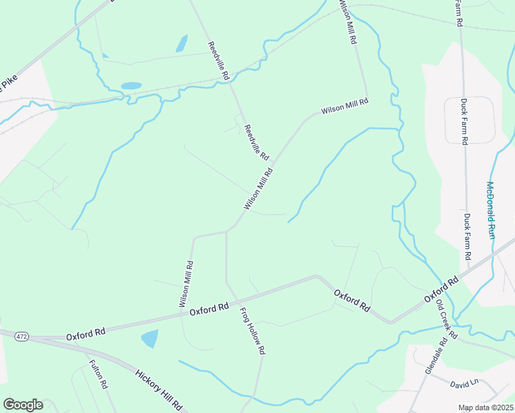 map of restaurants, bars, coffee shops, grocery stores, and more near 218 Wilson Mill Road in Oxford