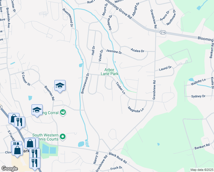map of restaurants, bars, coffee shops, grocery stores, and more near 9 Arbor Lane in Hanover