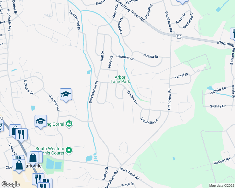 map of restaurants, bars, coffee shops, grocery stores, and more near 9 Arbor Lane in Hanover