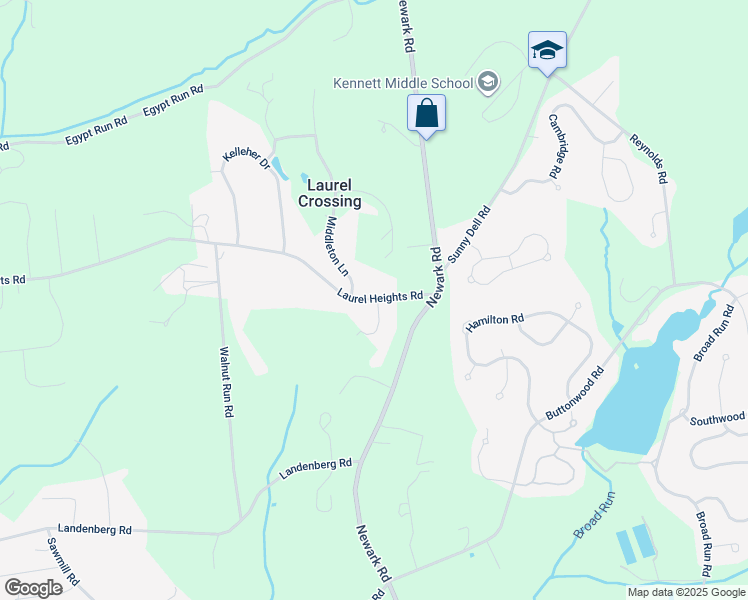 map of restaurants, bars, coffee shops, grocery stores, and more near 4 Yeager Lane in Landenberg