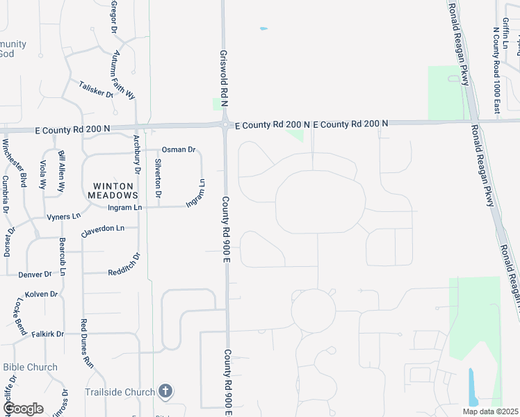 map of restaurants, bars, coffee shops, grocery stores, and more near 9165 Foudray Circle North in Avon