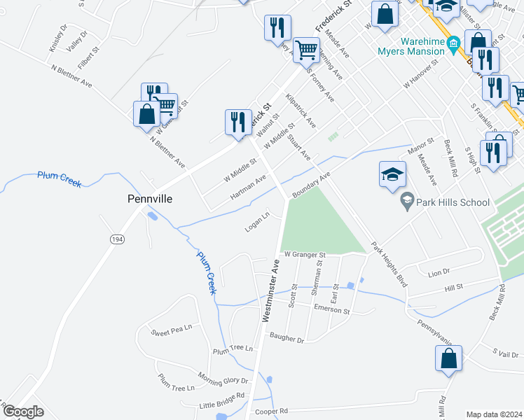 map of restaurants, bars, coffee shops, grocery stores, and more near 72 Cody Court in Hanover