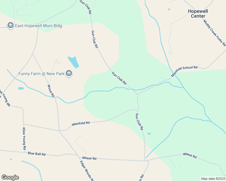 map of restaurants, bars, coffee shops, grocery stores, and more near 16488 Gun Club Road in New Park