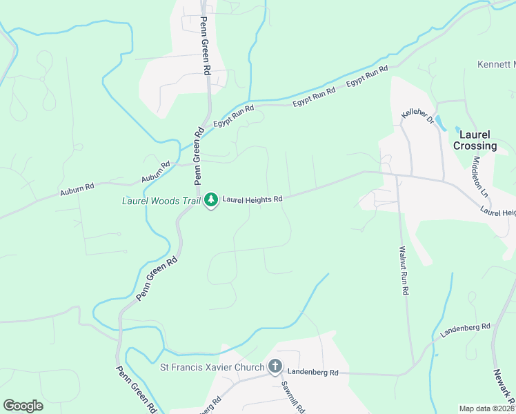map of restaurants, bars, coffee shops, grocery stores, and more near 120 Laurel Heights Road in Landenberg