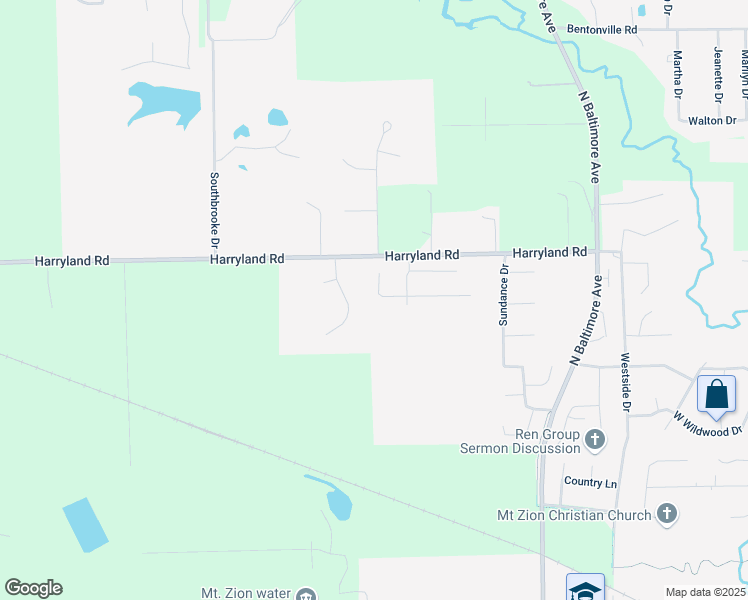 map of restaurants, bars, coffee shops, grocery stores, and more near 1621 Hunter's View Drive in Mount Zion