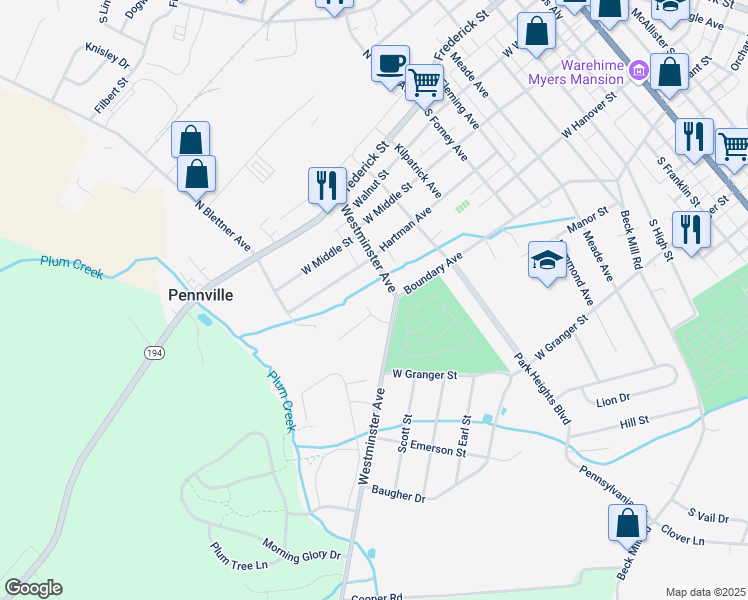 map of restaurants, bars, coffee shops, grocery stores, and more near 71 Cody Court in Hanover